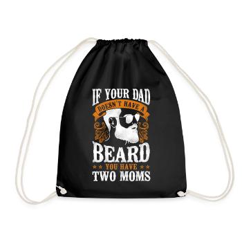 Beard Lover Bearded Man Dad If - Turnbeutel - Schwarz - Vorne