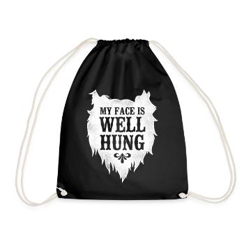 Amant barbe Homme barbu Mon visage est - Sac de sport léger - noir - Devant
