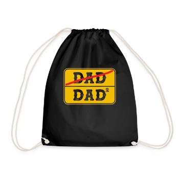 Best Dad Ever Father With 2 Kids - Turnbeutel - Schwarz - Vorne