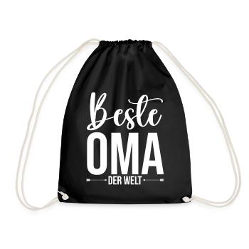 Großmutter Beste Oma - Turnbeutel - Schwarz - Vorne
