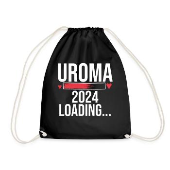Urgroßmutter 2024 Uroma - Turnbeutel - Schwarz - Vorne