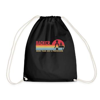 Baker more than a Profession Bakery Confectioner - Drawstring Bag - black - Front