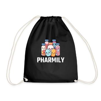 Pharmacist Technician, definition of Pharmily - Turnbeutel - Schwarz - Vorne