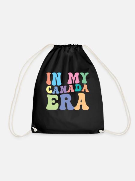 Kanada Retro Groovy - Turnbeutel - Schwarz