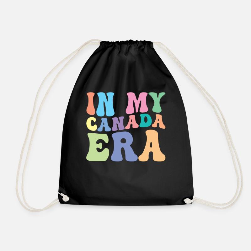 Kanada Retro Groovy - Turnbeutel - Schwarz