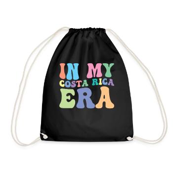 Costa Rica Retro Groovy - Drawstring Bag - black - Front