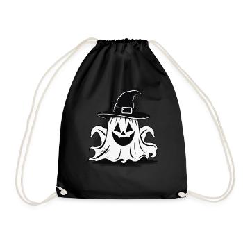 Fête fantôme d’Halloween - Sac de sport léger - noir - Devant