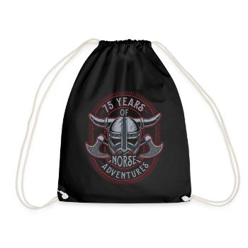 75 ans d’aventures nordiques - 75e anniversaire - Sac de sport léger - noir - Devant
