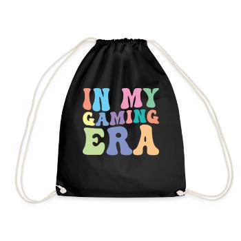Gaming Retro Groovy In my Gaming Ear Gamer Girl - Turnbeutel - Schwarz - Vorne