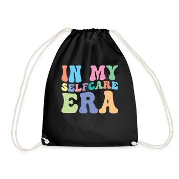Selfcare Retro Groovy à l’ère des soins personnels - Sac de sport léger - noir - Devant