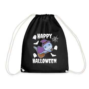 Dino Joyeux Halloween Sorcière Enfants Sorcière Costume de Sorcière - Sac de sport léger - noir - Devant