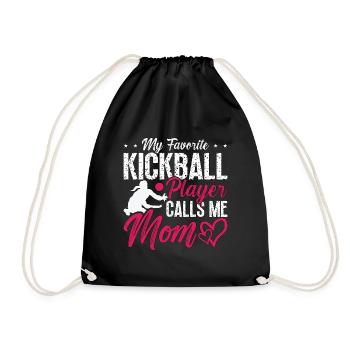 Kickball My Favorite Kickball Player Kickballer - Turnbeutel - Schwarz - Vorne