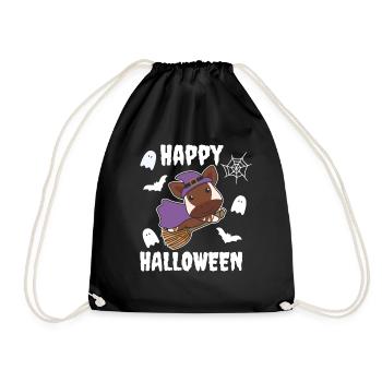 Okapi Joyeux Halloween Sorcière Enfants Sorcière Costume de Sorcière - Sac de sport léger - noir - Devant