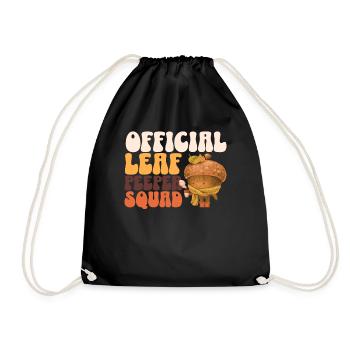 Leaf Peeper Squad Automne Feuillage Feuille Peeping Automne - Sac de sport léger - noir - Devant