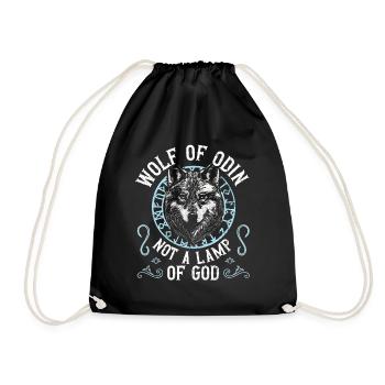 Wolf Of Odin Not A Lamp Of God Viking - Turnbeutel - Schwarz - Vorne