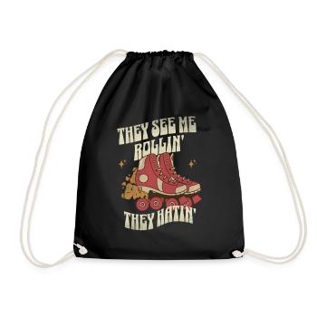 Ils me voient Rollin' They Hatin' - Sac de sport léger - noir - Devant