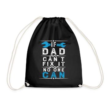 Si papa ne peut pas le réparer, personne ne peut le faire - Sac de sport léger - noir - Devant
