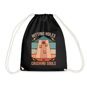 Cornhole jeu Cornhole Dicton - Sac de sport léger - noir - Devant