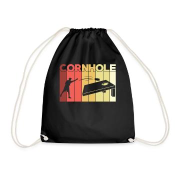Cornhole Game Retro - Sac de sport léger - noir - Devant