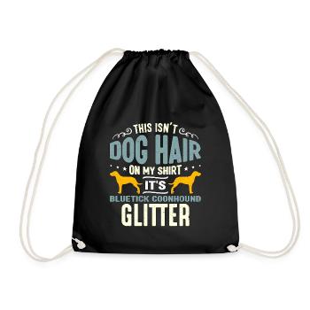 Coonhound This Isn't Dog Hair On My Shirt Dog Club - Drawstring Bag - black - Front