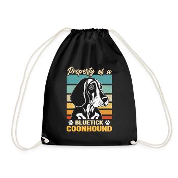 Coonhound Propriété De Bluetick Retro Dog Breed - Sac de sport léger - noir - Devant