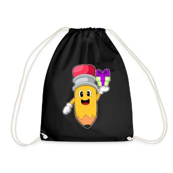 Forfait de Noël crayon - Sac de sport léger - noir - Devant