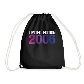 18th Birthday Limited Edition 2006 vintage - Drawstring Bag - black - Front