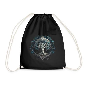 Arbre de vie Yggdrasil Viking Midgard Thor - Sac de sport léger - noir - Devant
