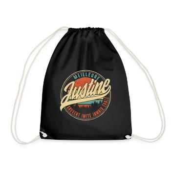 Meilleure Justine Souvent Imité Jamais Égalé - Drawstring Bag - black - Front