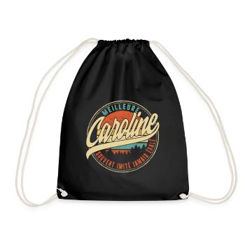 Meilleure Caroline Souvent Imité Jamais Égalé - Drawstring Bag - black - Front