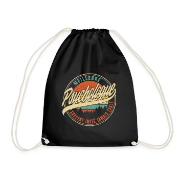 Meilleure Psychologue Souvent Imité Jamais Égalé - Drawstring Bag - black - Front