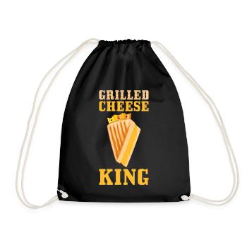 Grillkäse Nur Hier Für Den Gegrillten Käse - Turnbeutel - Schwarz - Vorne