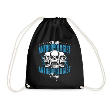 I'm An Anthropologist Doing Ethnography Forensic - Drawstring Bag - black - Front