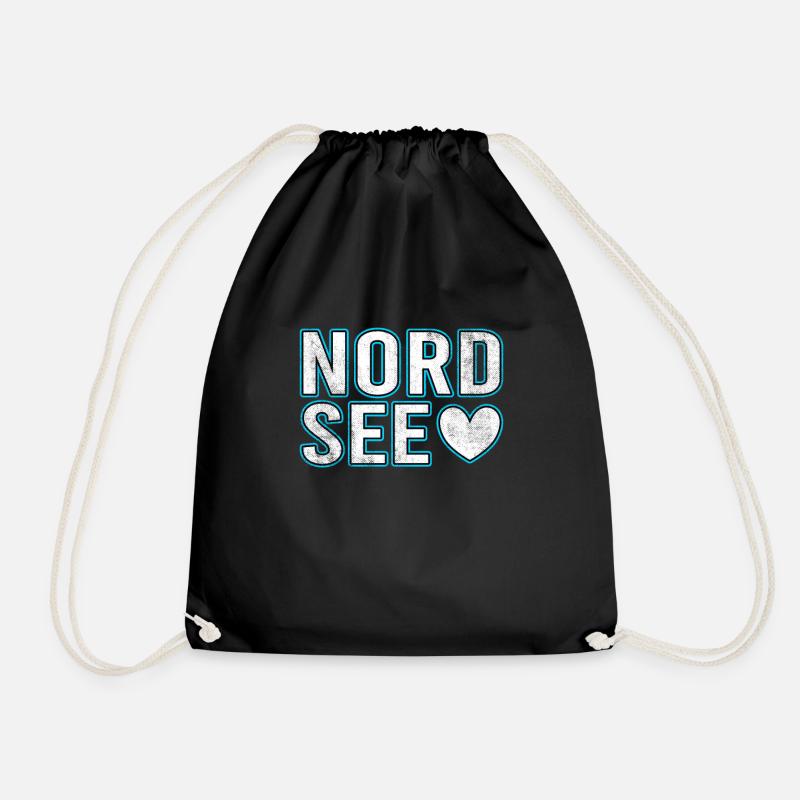 Nordsee - Turnbeutel - Schwarz