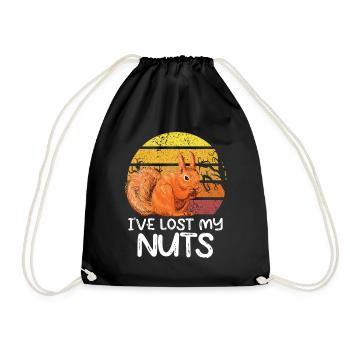 I 've lost my nuts - Turnbeutel - Schwarz - Vorne