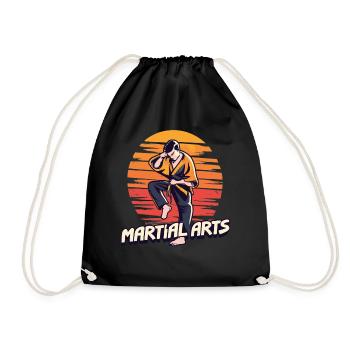 Action d’arts martiaux - Force et habileté - Sac de sport léger - noir - Devant