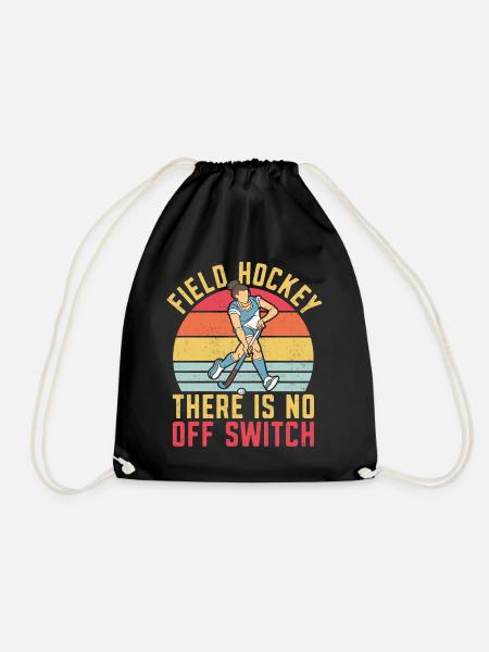Field Hockey Field Hockey There Is - Drawstring Bag - black