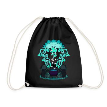 Culte de l’ail - Sac de sport léger - noir - Devant