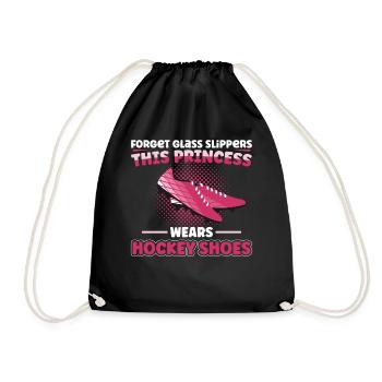 Field Hockey Forget Glass Slippers - Turnbeutel - Schwarz - Vorne