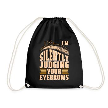 Esthéticienne Je juge silencieusement votre esthéticienne - Sac de sport léger - noir - Devant