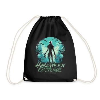 Blauer Horror Zombie - Halloween Kostüm für Damen - Turnbeutel - Schwarz - Vorne