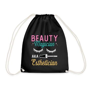 Esthéticienne Beauté Magicienne Soins de la peau - Sac de sport léger - noir - Devant