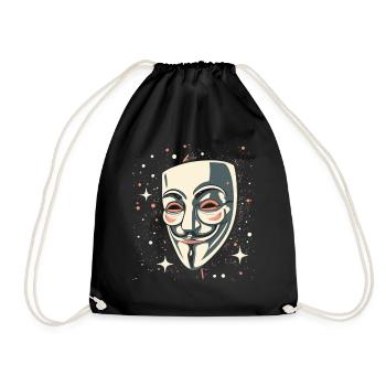 Masque Guy Fawkes - Sac de sport léger - noir - Devant