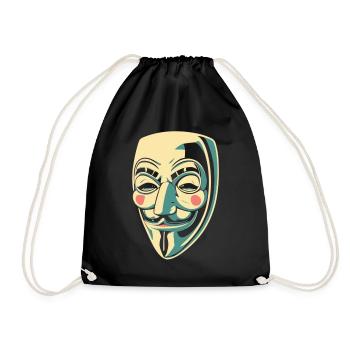 Masque Guy Fawkes - Sac de sport léger - noir - Devant