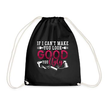 Cosmetology If I Can't Make You Look Esthetician - Drawstring Bag - black - Front