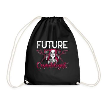 Future Cosmetologist Esthetician Beauty Services - Drawstring Bag - black - Front