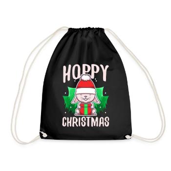 Noël houblonné - Sac de sport léger - noir - Devant