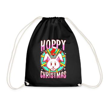 Noël houblonné - Sac de sport léger - noir - Devant