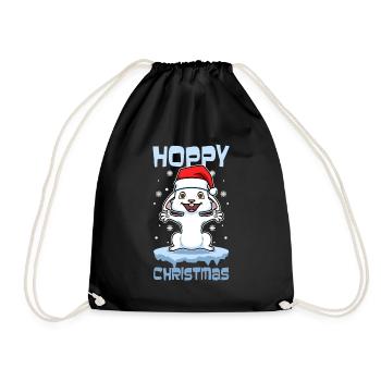 Noël houblonné - Sac de sport léger - noir - Devant