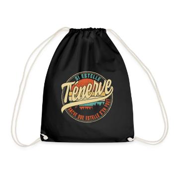 Si Estelle T'énerve Sache Que Estelle S'en Fout - Drawstring Bag - black - Front